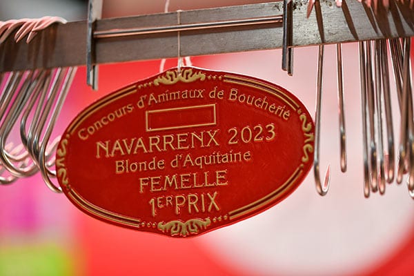Boucherie Laurent : récompense 2023 Blonde d'Aquitaine
